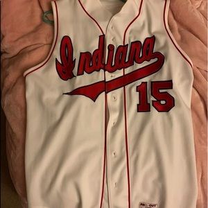 Vtg Game Issued Indiana Hoosiers Pro Cut Jersey